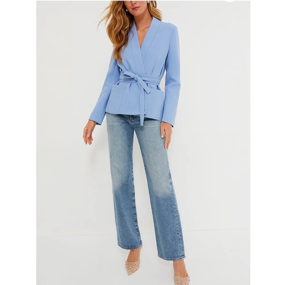TUCKERNUCK Cornflower Blue Gracie Wrap Blazer NO BELT - Picture 7 of 9